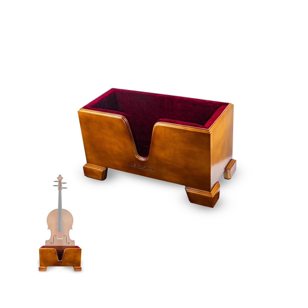 Mahogany-tone Cello Box Stand
