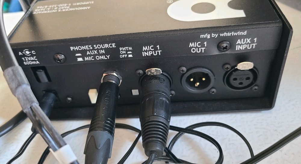 Daktronics Announcers Interface Microphone Control manufactured by Whirlwind