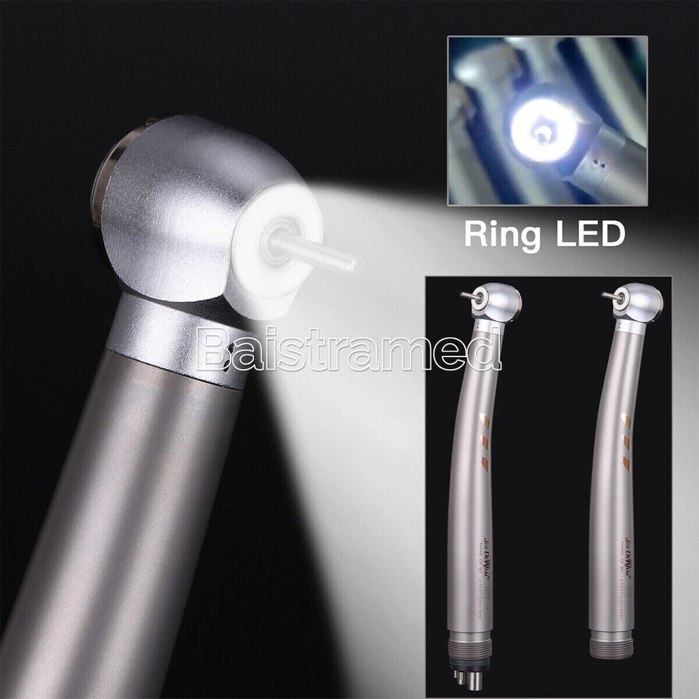 Dental E-Generator High Speed Handpiece Shadowless Ring LED Lamp Ceramic 2/4Hole