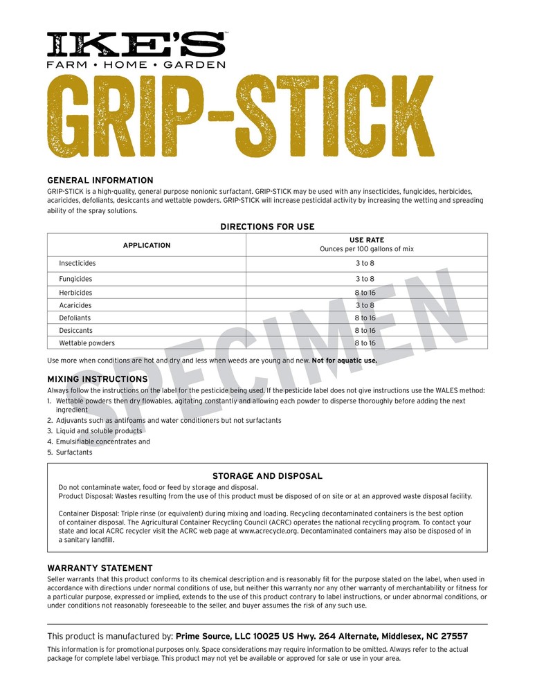 Ike's Grip-Stick (Pint)