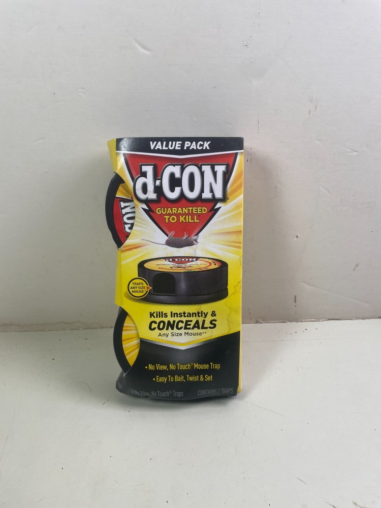 d-CON Value Pack No-View No-Touch Mouse Traps 2 Total Traps New
