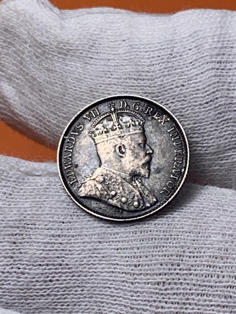 1907 Canada Silver 5 Cents (A2572)