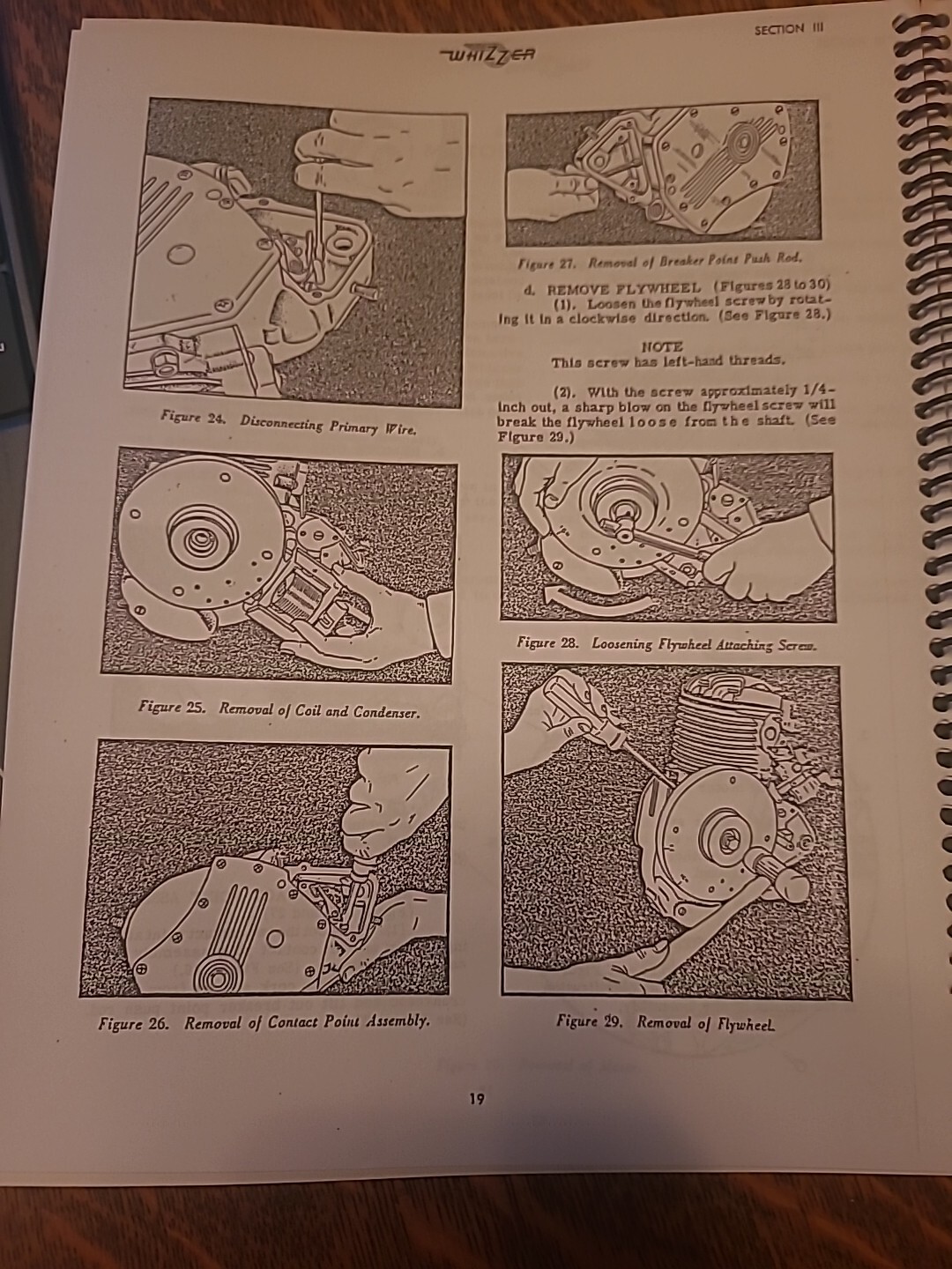 Whizzer Service Facts Spiral Bound