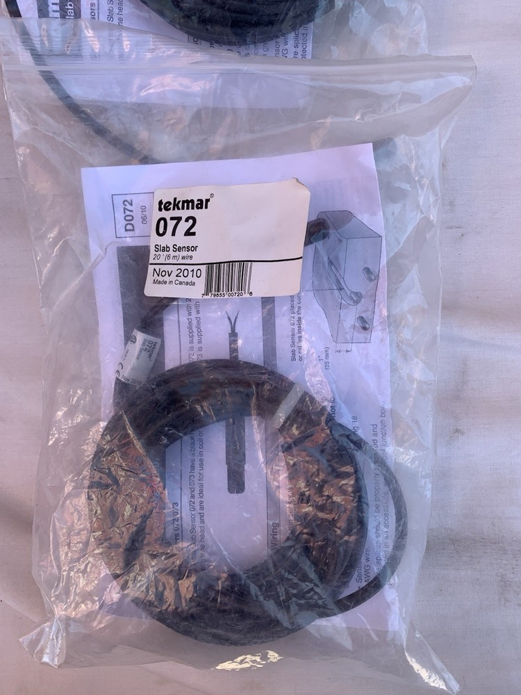Tekmar 072 Slab Sensor, Sealed Bag.