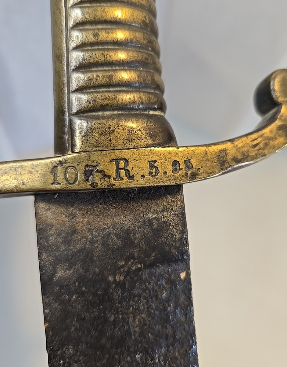 Model 1845 German Prussian Infantry Fusilier Falchion Hanger Short Sword Saber