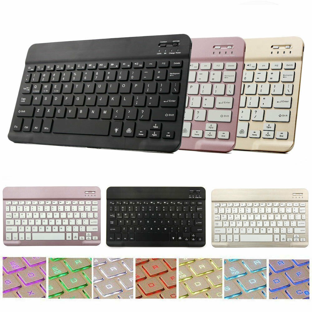 Universal Wireless Backlit Keyboard Keypad For Android Windows iOS Tablet PC