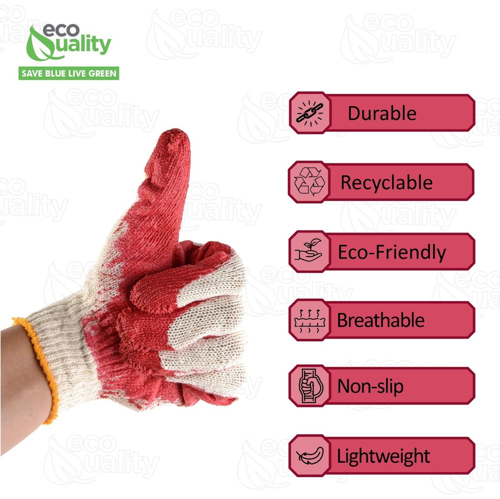 Medium Work Gloves, Latex Dipped Nitrile Coated Gloves 70pcs