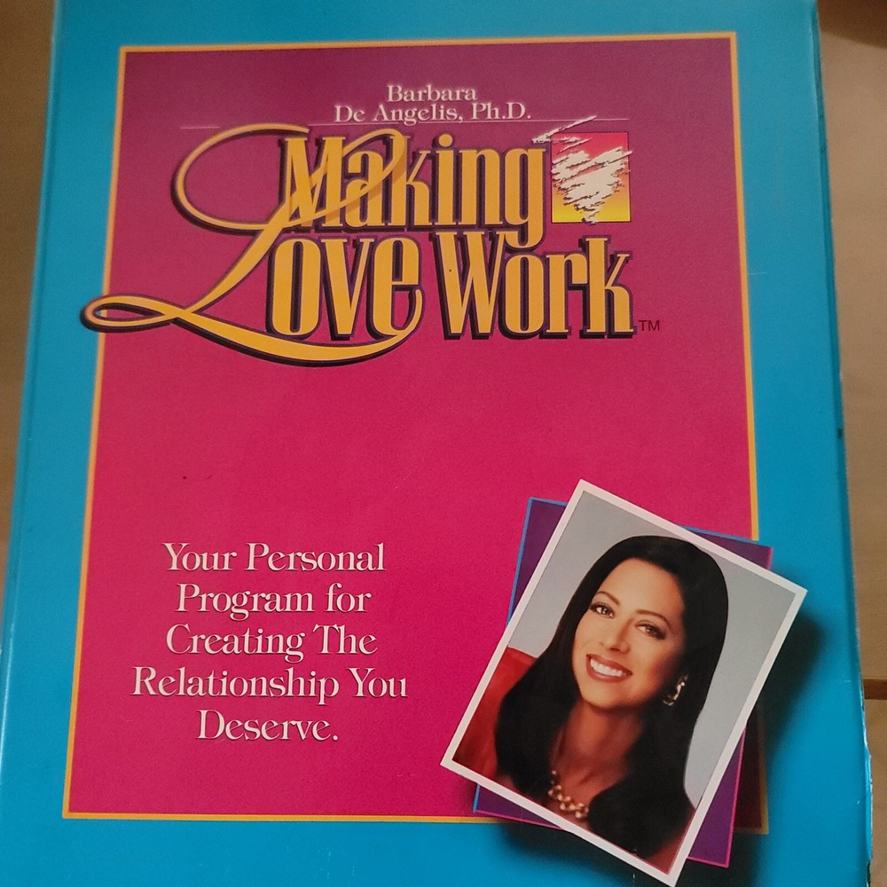 Making Love Work Program Barbara De Angelis 1 VHS Tape, 5 Cassettes, Guide Book