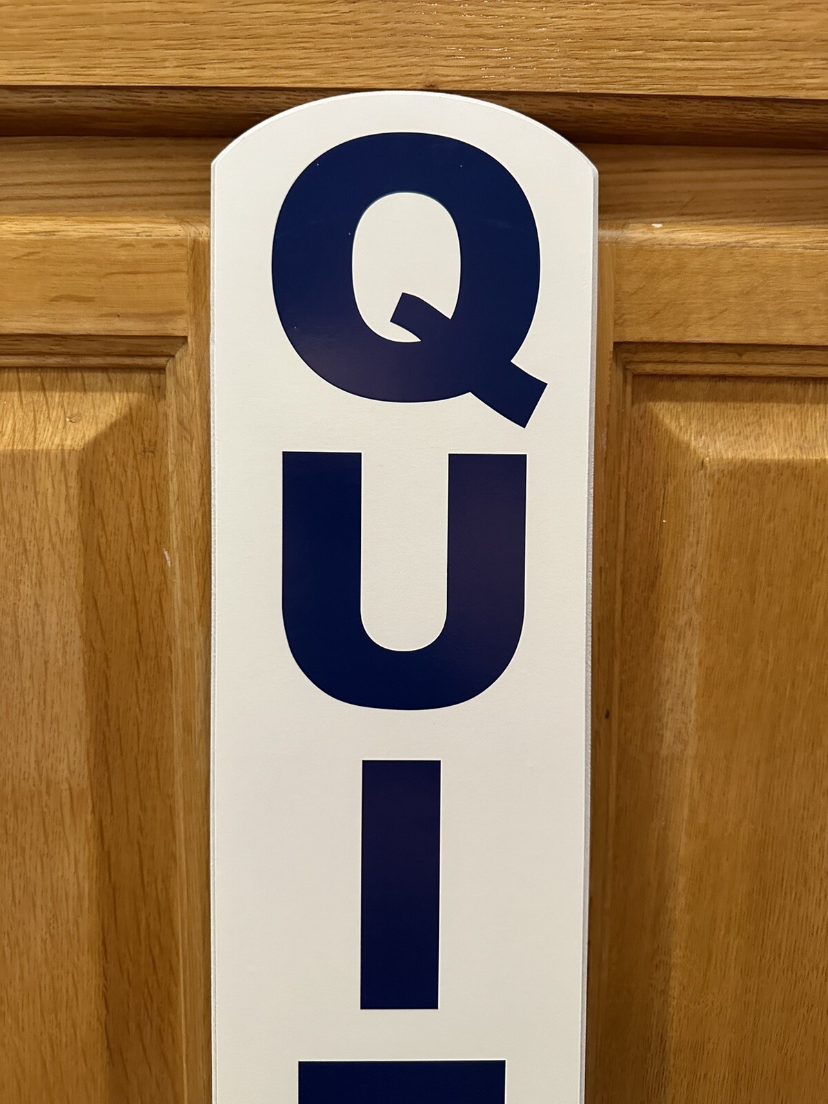 Golf PGA Tour Quiet Please Sign Club Cart Iron Wood Balls Bag Wall Decor