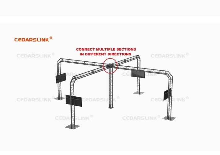 CedarsLink Bolted Triangle Truss 5-Way Junction Block