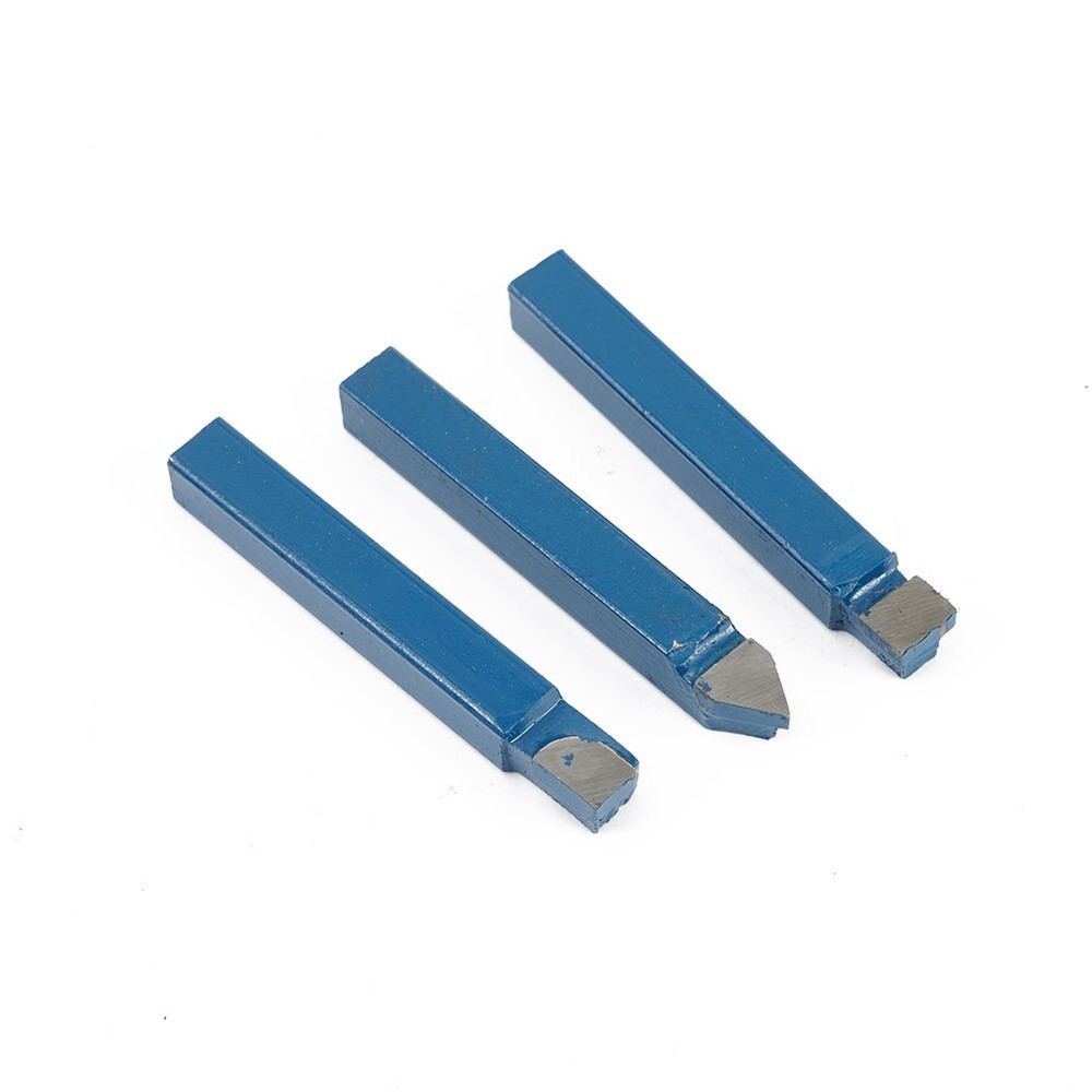10x/set 1/4 Carbide Lathe Tool Indexable Insert Bit Holder Mini Cutting Cutter