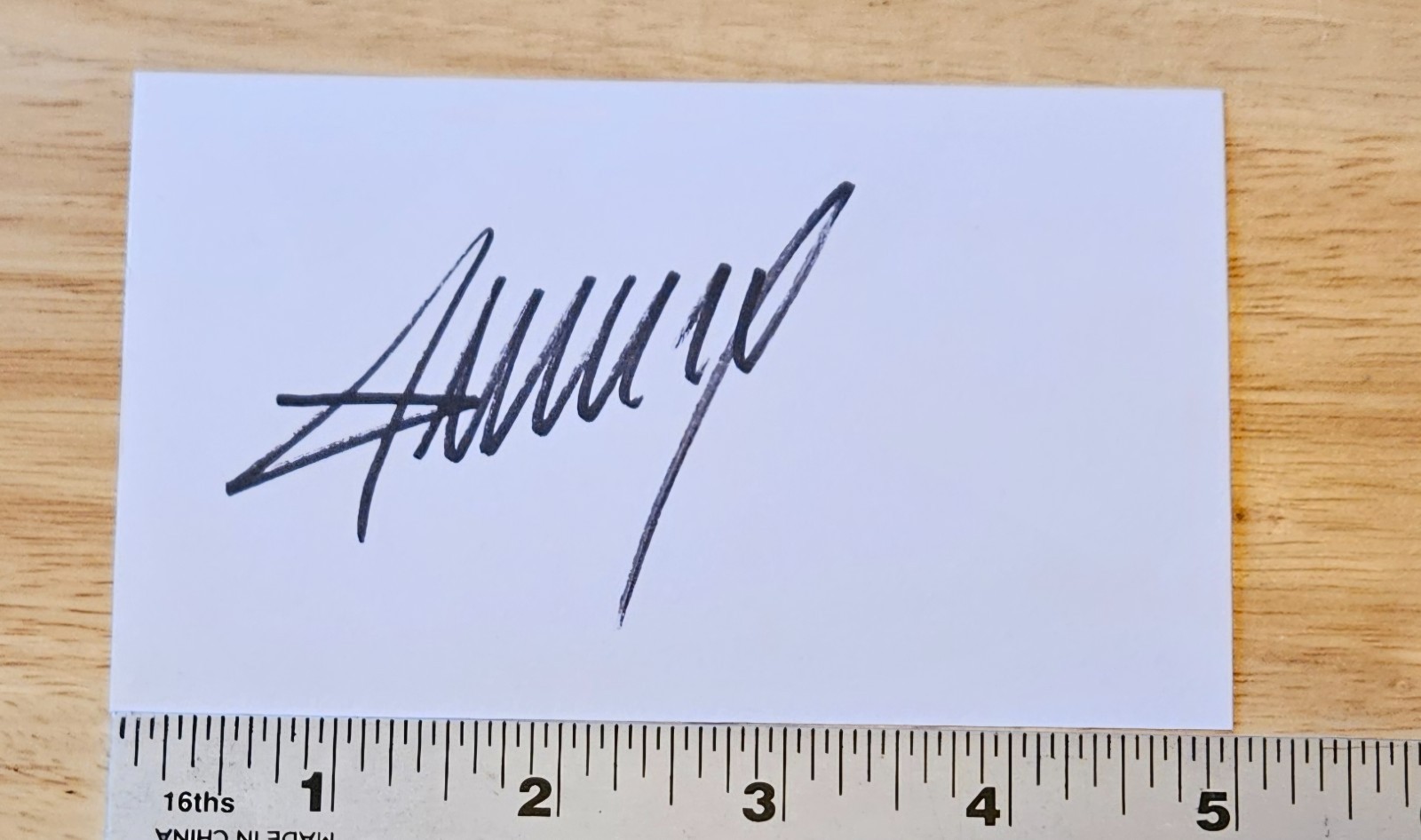 Donald Trump POTUS Signed Index Card US President Autograph