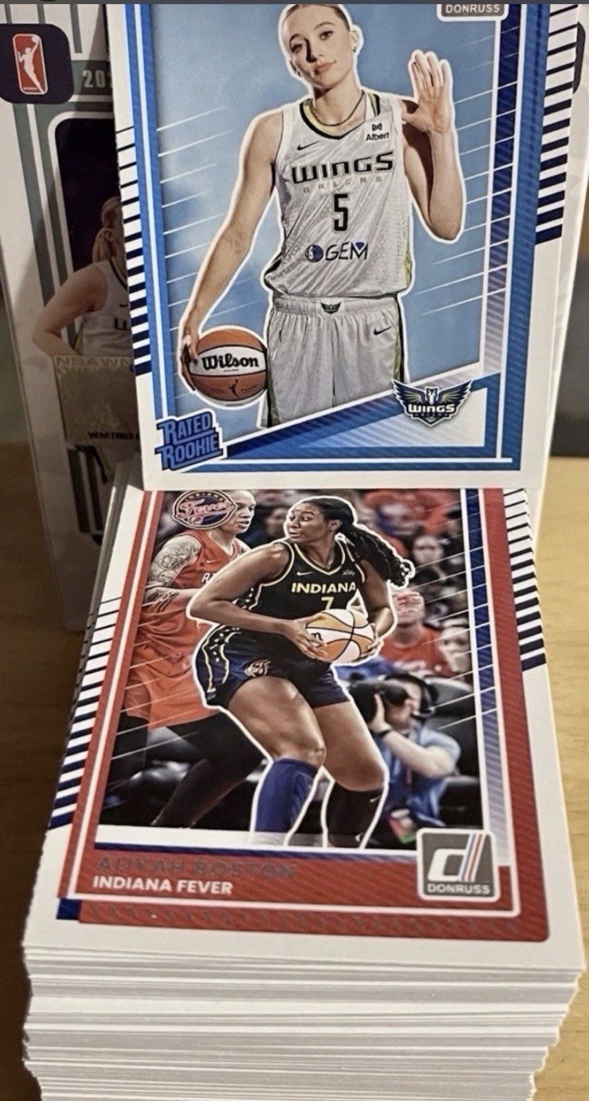 2025 2026 Donruss WNBA Complete Set 1-100 Caitlin Clark , Paige Bueckers ,Sophie