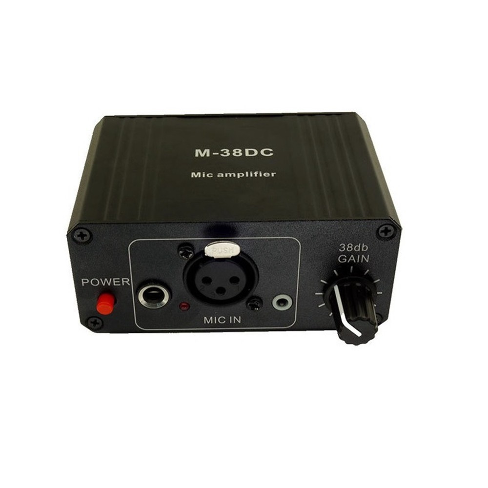 Protable Microphone Preamp High Gain 48V Phantom XLR Output Mic4734