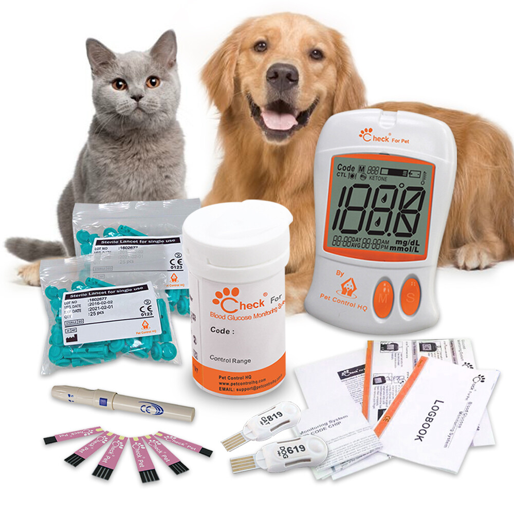 Blood glucose meter monitor dog cat glucometer dogs diabetes sugar insulin pet