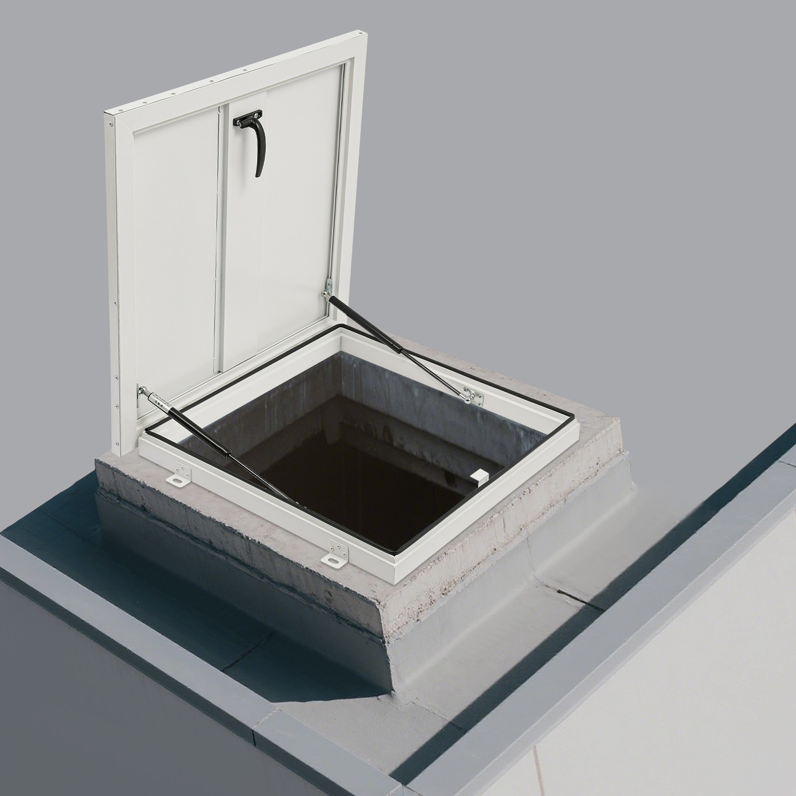 White Roof Hatch, Aluminum Alloy Square Roof Access Door 55*55cm.