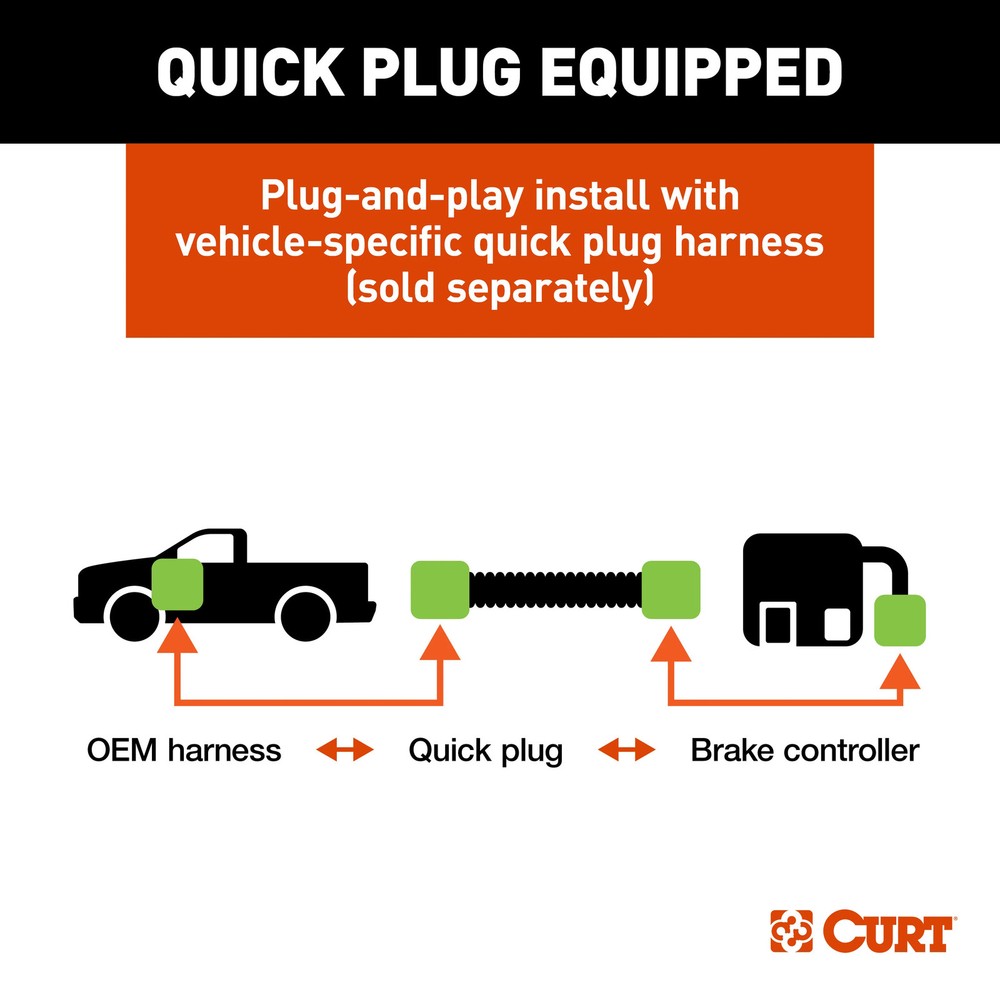 CURT Discovery NEXT Electric Trailer Brake Controller Time-Delay #51126
