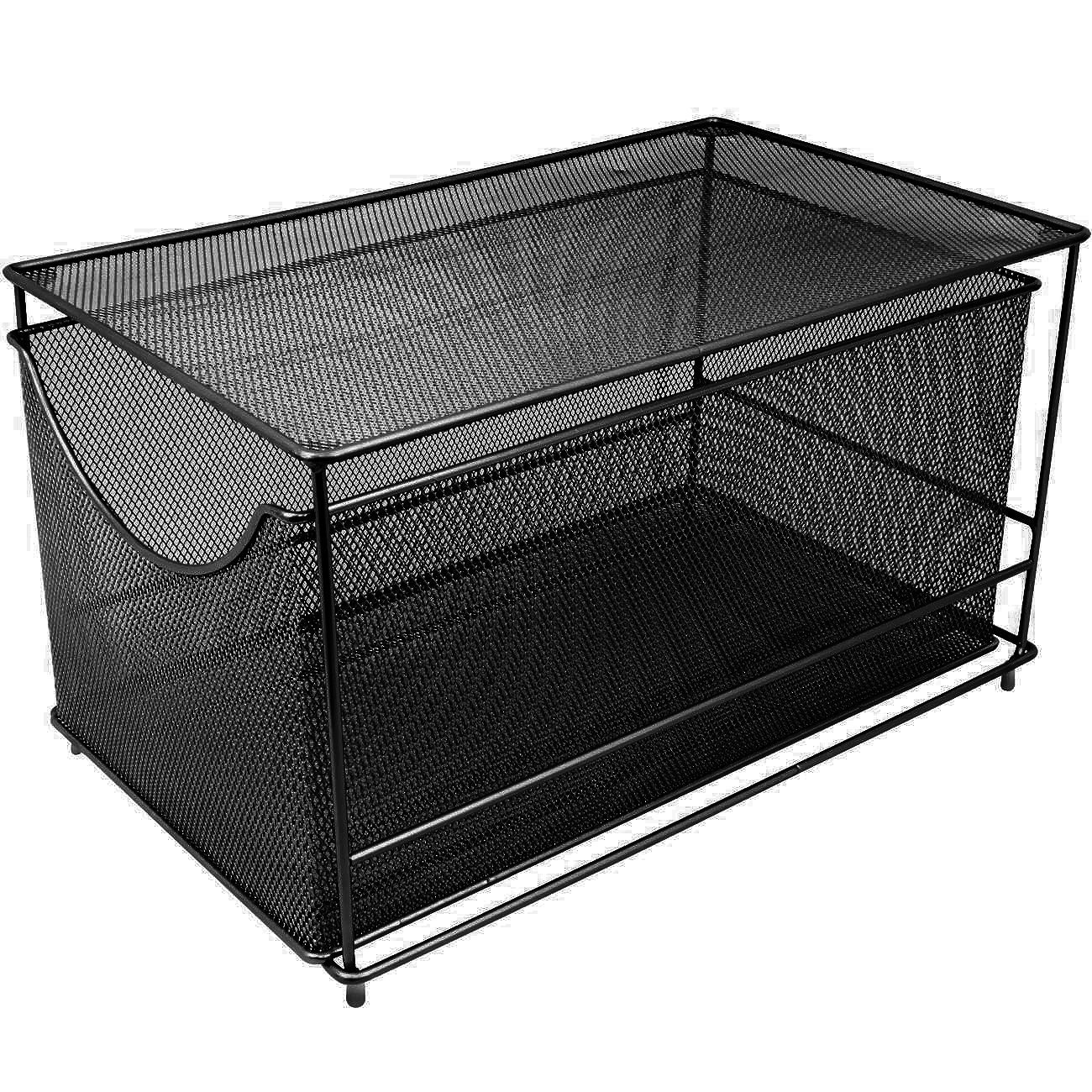 Sorbus Cabinet Organizer Set —Mesh Storage Organizer with Pull Out Drawers—Ideal