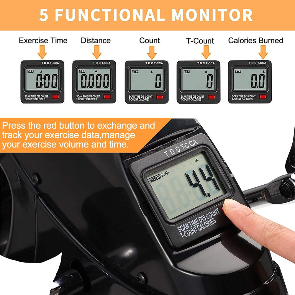 PEDAL EXERCISER MACHINE Mini Exercise Bike Cycling with LCD Display