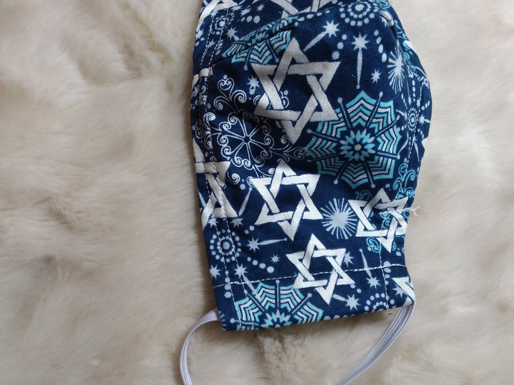 Hanukkah Cotton Face Mask Medium