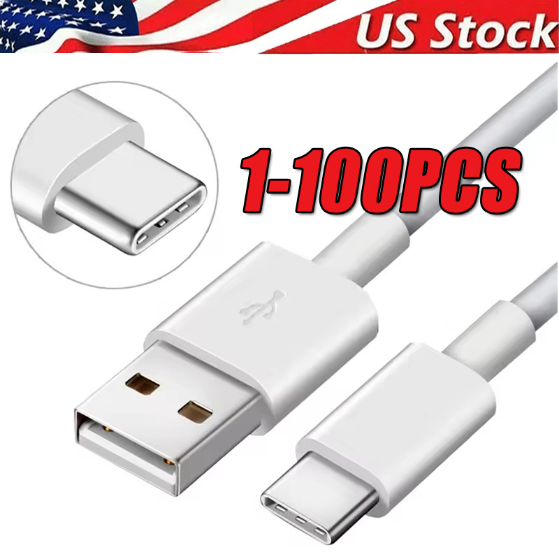 USB Type C Data Cable 5A Fast Charging USB-A to USB-C Charger Cord For Phone lot