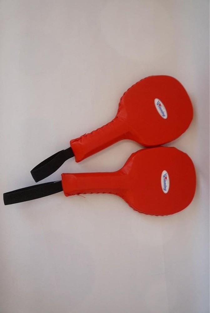 Winning Red Focus Mitts Pair - Boxing MMA Training - Excellent Condition