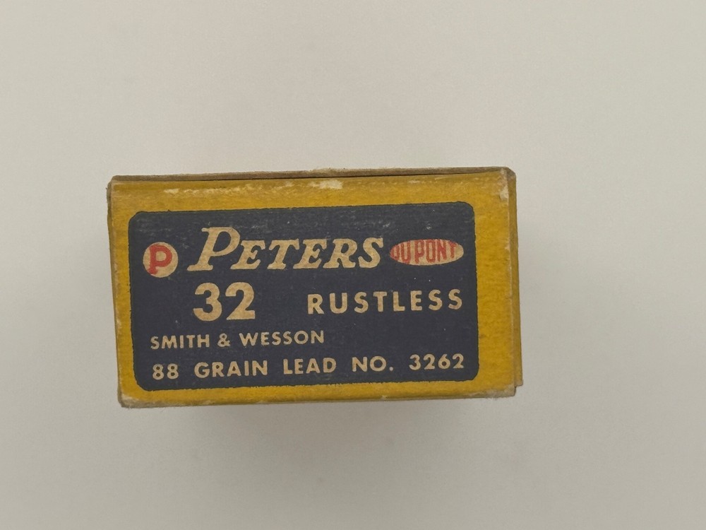 Vintage Peters 32 Smith & Wesson Rustless Empty Box