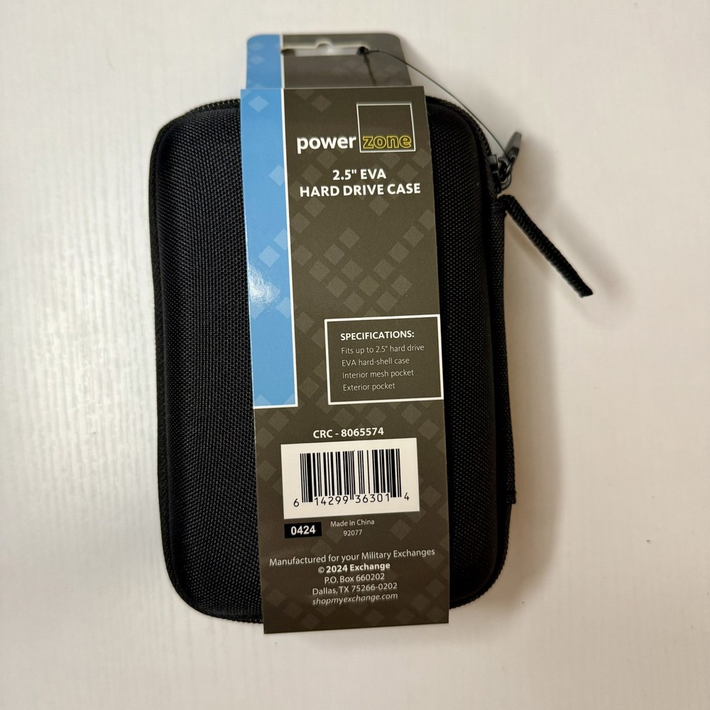 Powerzone 2.5” EVA Hard Drive Case
