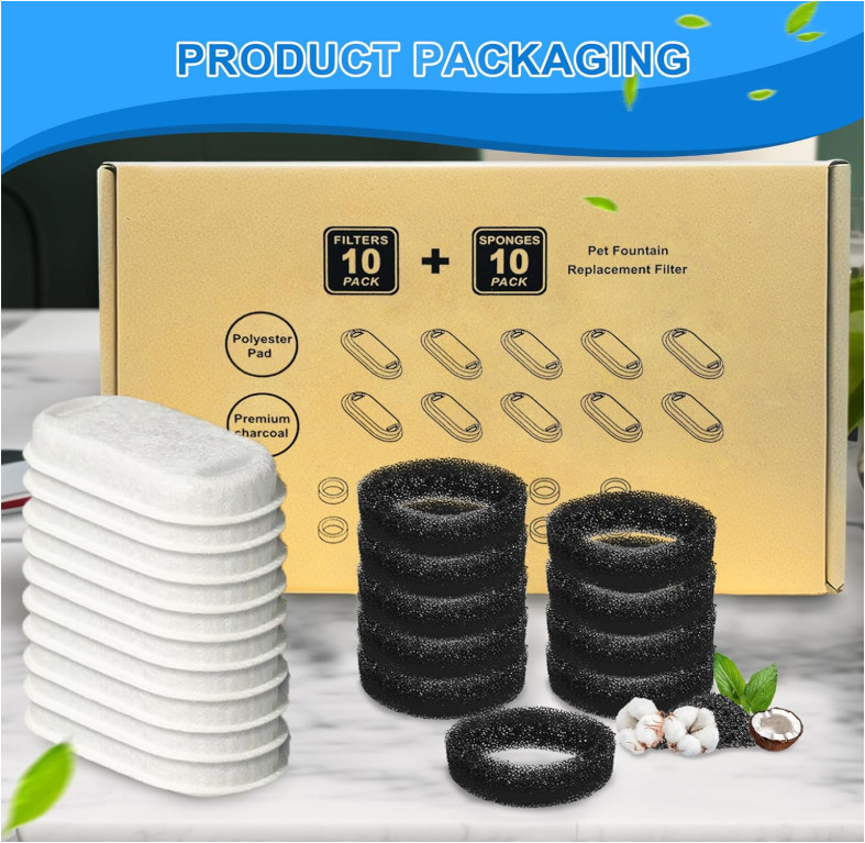 Kitty Spout Cat Water Fountain Filters for 3.2L/108oz Stainless Fountain Dog PET