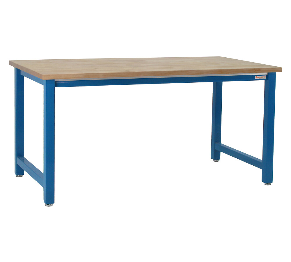 BenchPro K Solid Maple 36"D x 120"W Production Table Industrial Workbenches