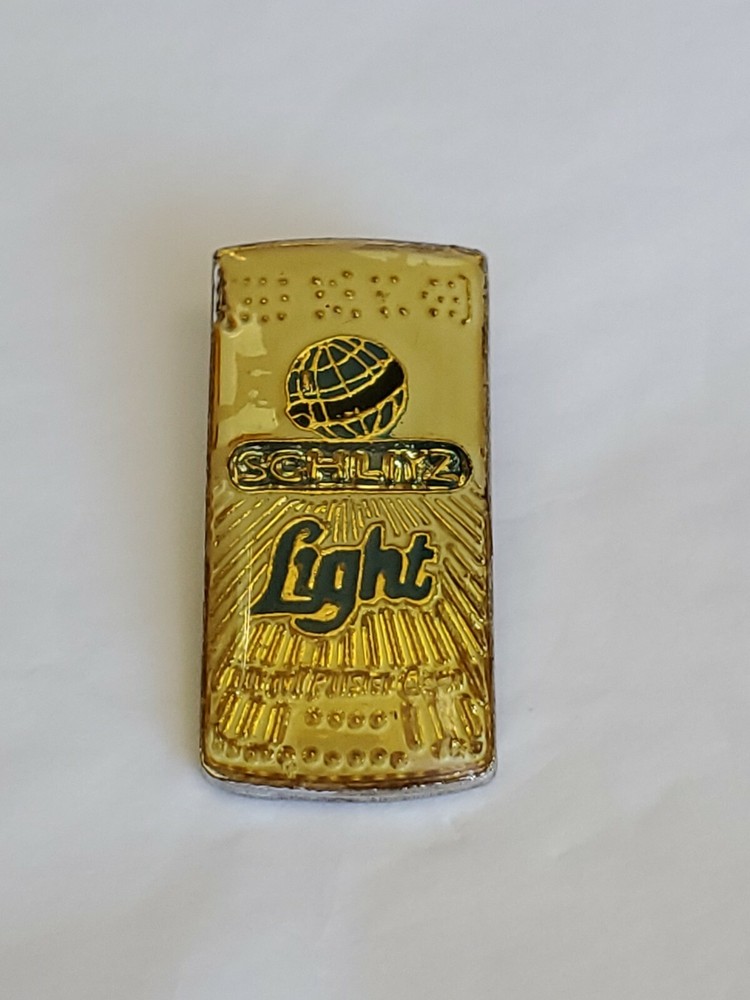 Schlitz Light Beer Can Lapel Hat Jacket Pin Vintage Enamel