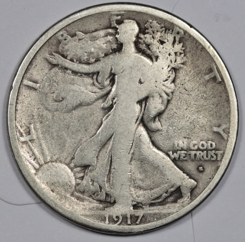 1917-s Walking Liberty Half.  VG.  206462