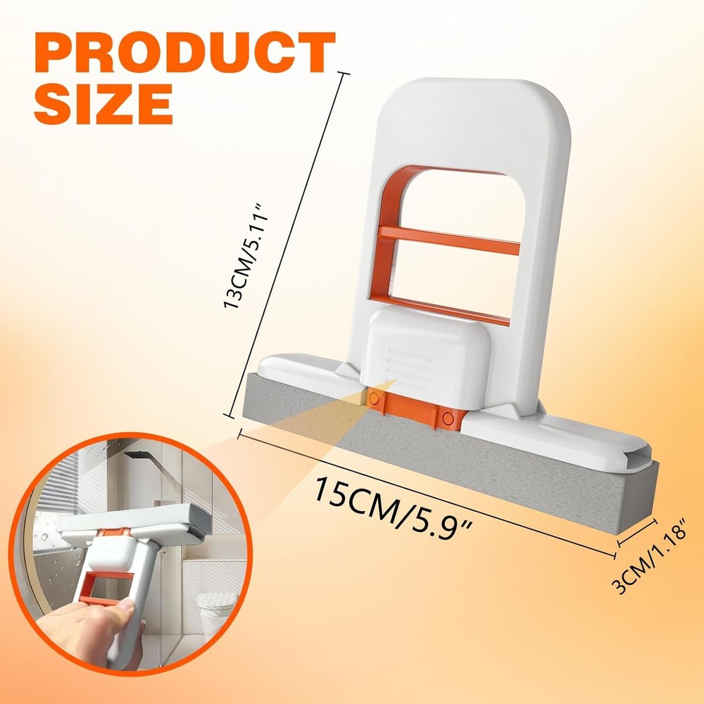 Mini Foldable Desktop Mop with Self-Squeezing Sponge – For Small Spaces