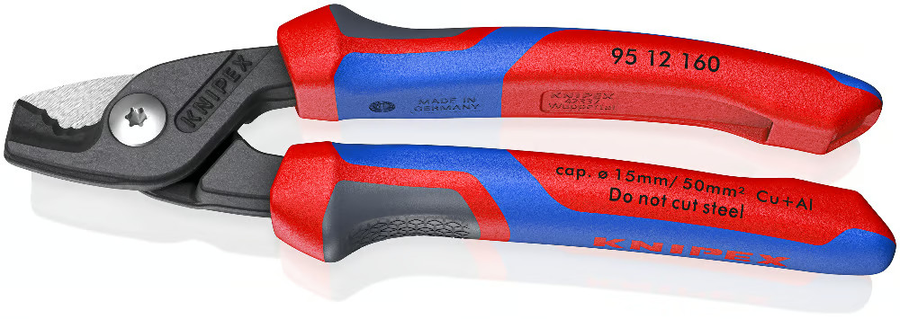 KNIPEX Tools - 95 12 160 KNIPEX StepCut® Cable Shears