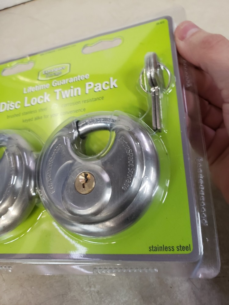 2 Pack - Extra Space Storage Locker Disc Lock 2-3/4"