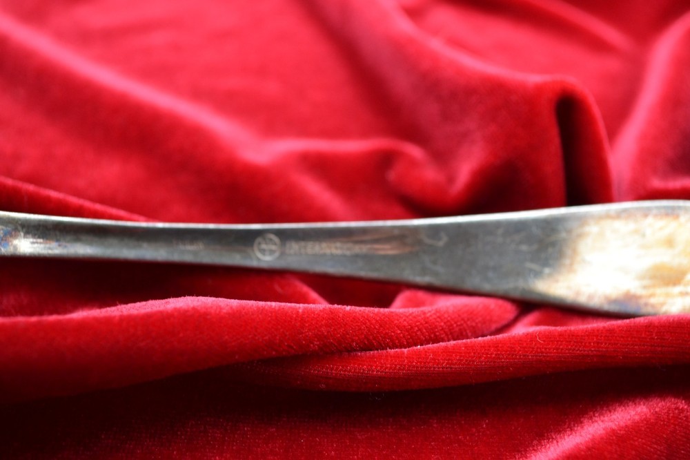 International brand Large Serving Fork Silver Plated