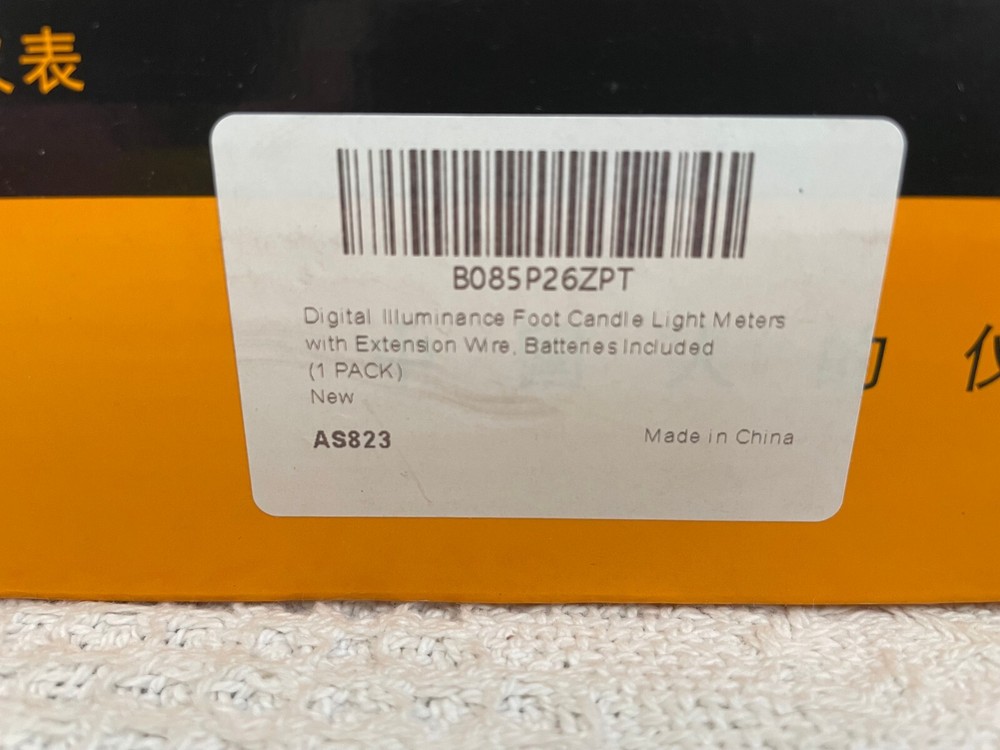 SMART SENSOR AS823 Digital Lux High Precision Light Tester