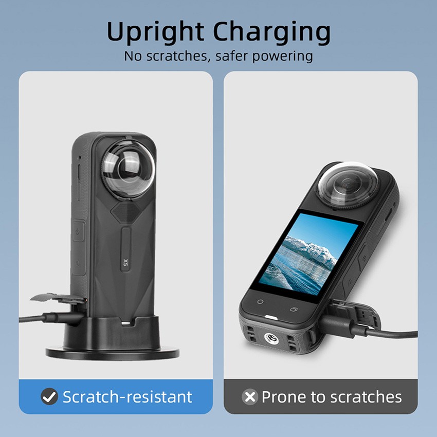 Action Camera Fixed Base Desktop Mount Base for lnsta360 X5