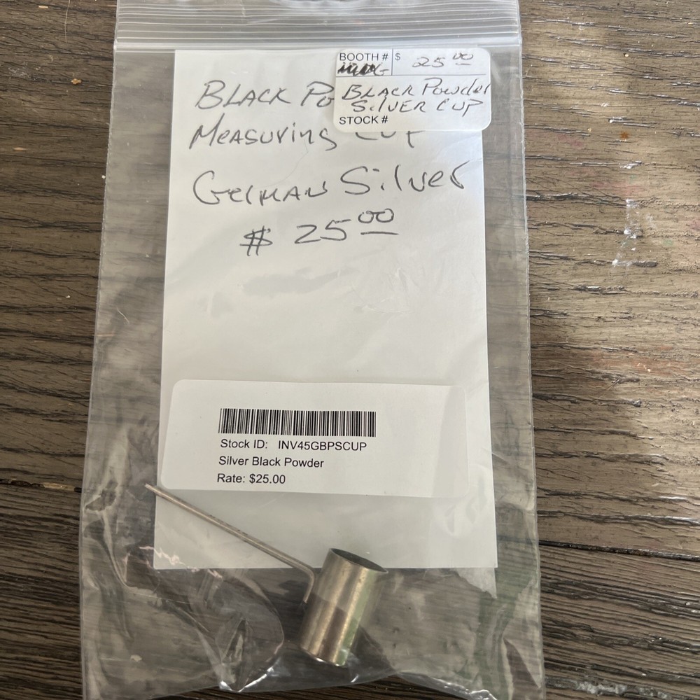 Silver Black Powder Measuring Cup