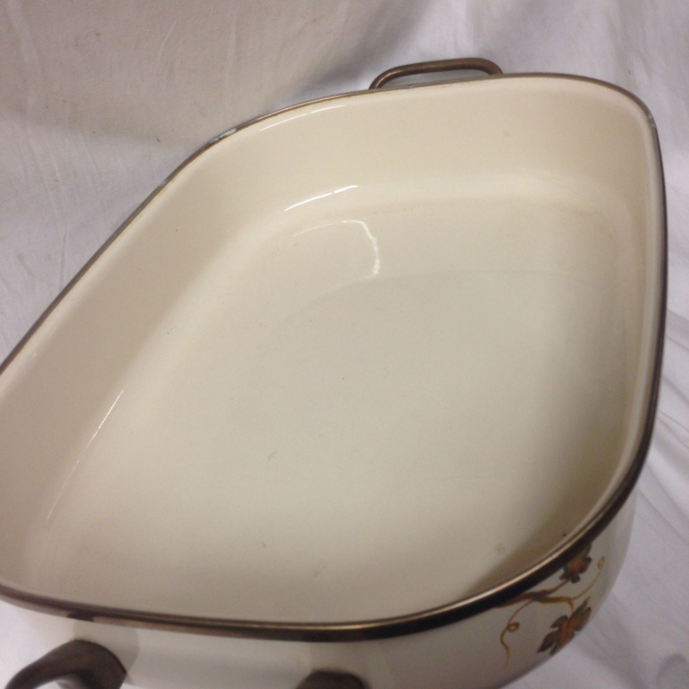 TABLETOPS VILLA GRANDE METAL RECTANGULAR PAN OR ROASTER 19" FRUIT BORDER