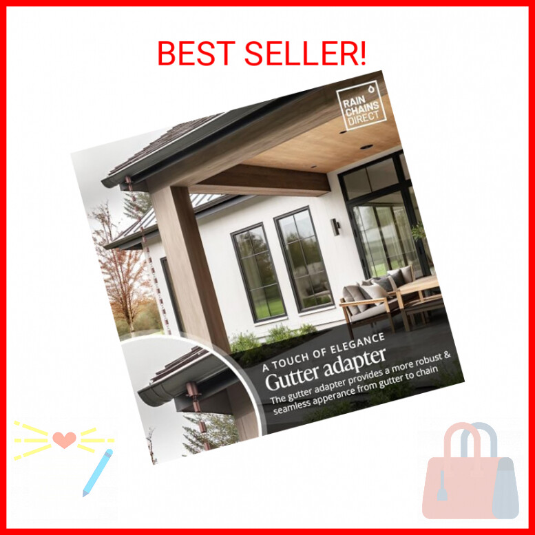 Rain Chains Direct - Rain Chain Gutter Adapter/Installer in Pure Copper