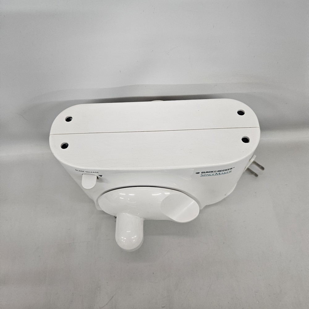 BLACK+DECKER Spacemaker Under-Counter Can Opener EC85 White No Hardware EUC