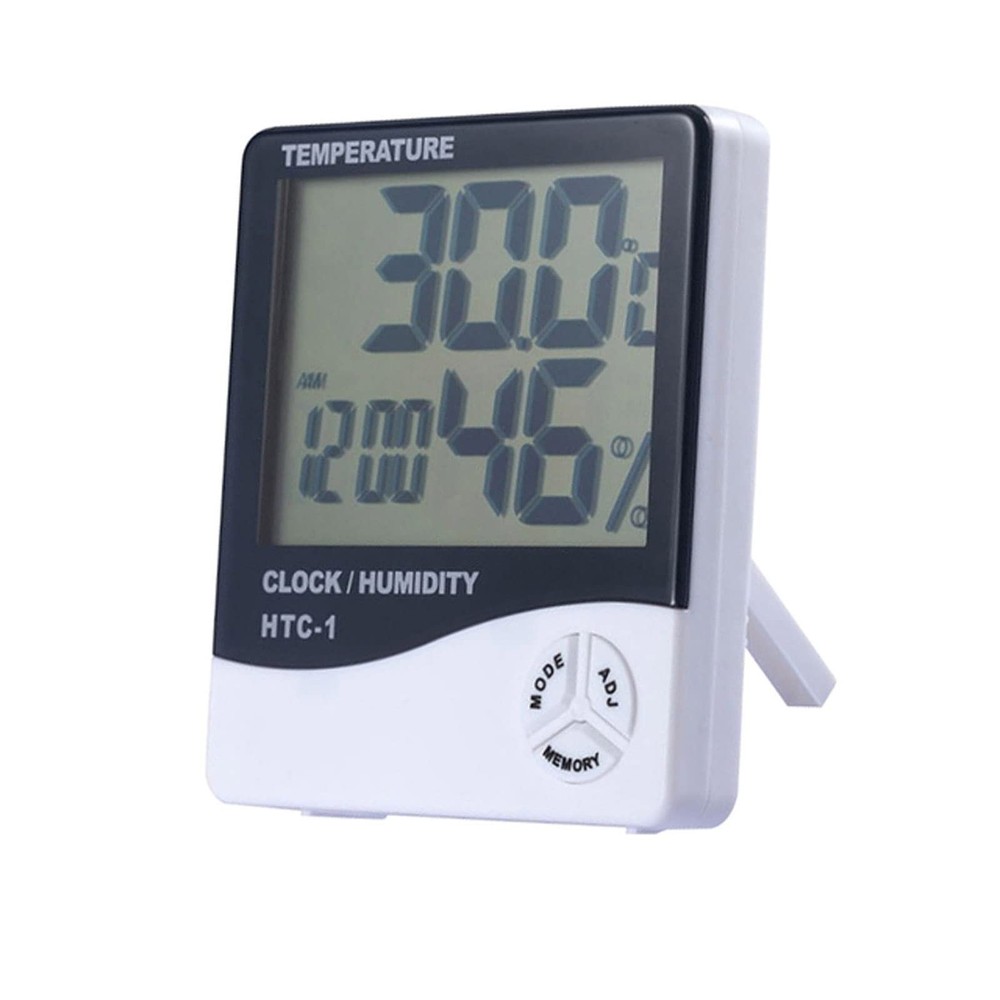 Temperature Humidity Meter,LCD Electronic Digital Outdoor/Indoor Thermometer ...