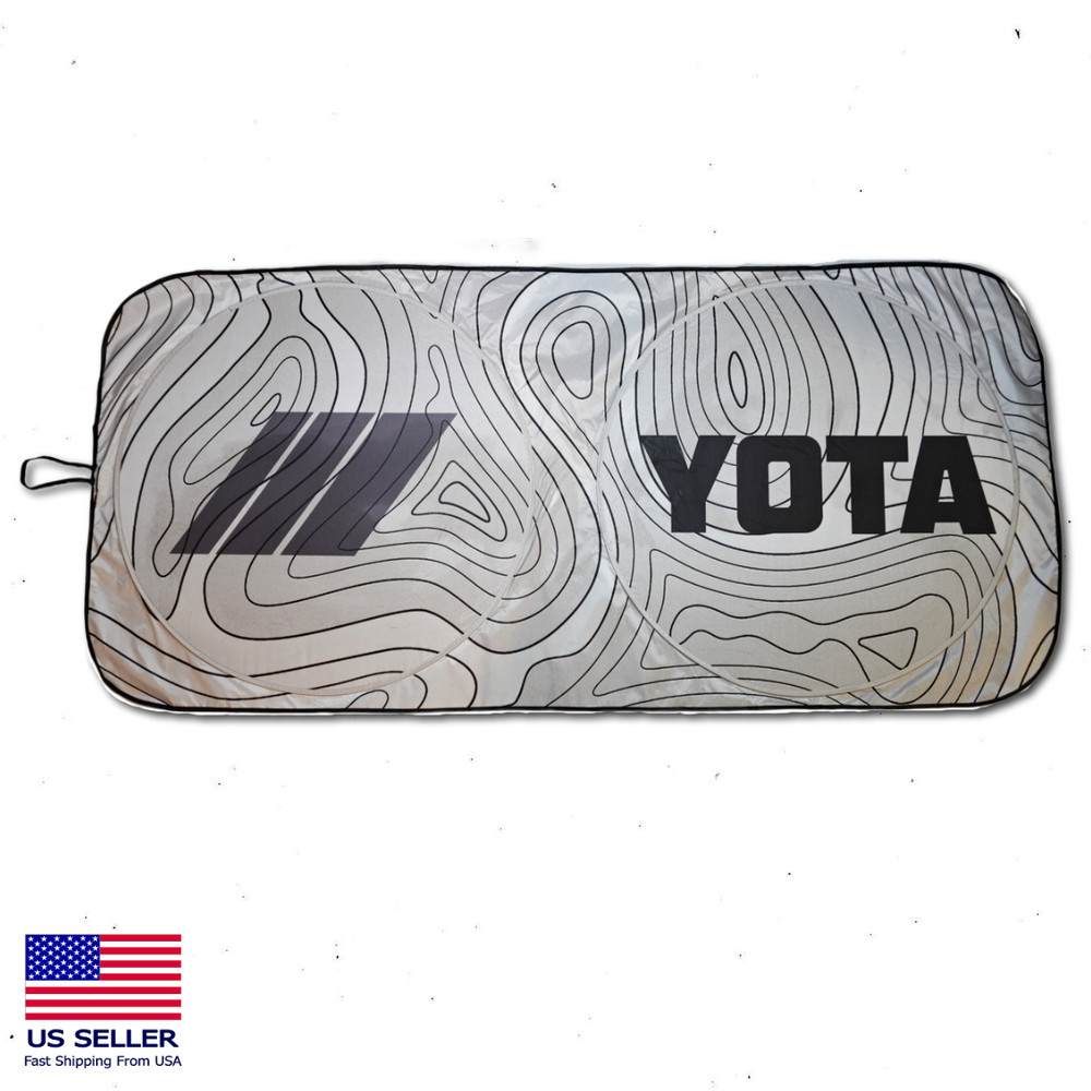 Fits 1996-2002 4Runner 3rd Gen Windshield Sun Shade Topographic Map UV Sun Visor