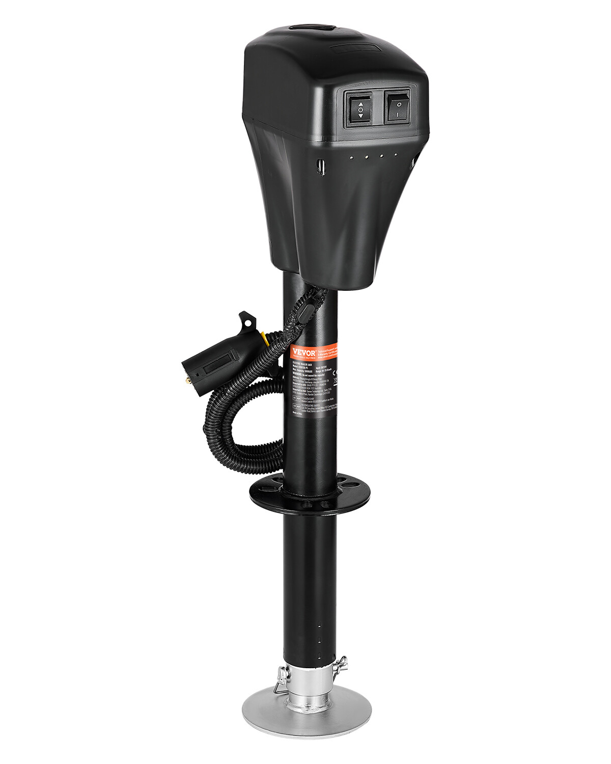 Electric Trailer Jack 5000 lbs Power Tongue Jack for RV Trailer & Camper Black