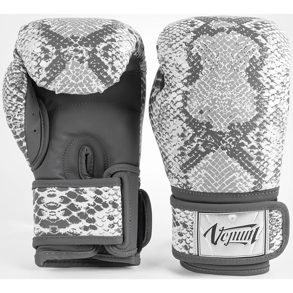 Venum Women's White Snake Hook and Loop Boxing Training Gloves