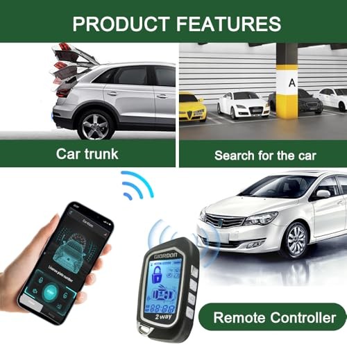 Universal Two Way Car Remote Engine Start with Two Way Remote Start Without PKE