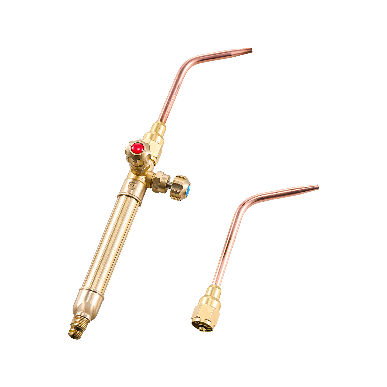 VEVOR Oxygen Acetylene Torch Kit 14PCS Gas Welding & Cylinder Holder 177'' Hose