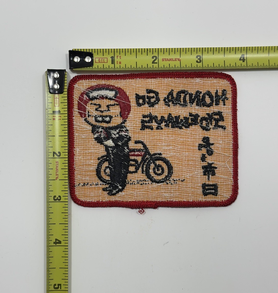 Honda Go Sideways NOS Vintage Patch Motorcycles Biker Funny 70s Jacket Hat