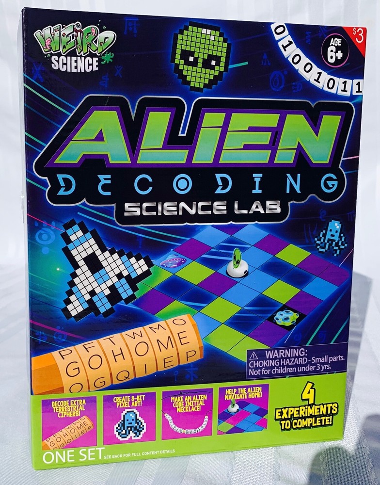 NEW in box Alien Decoding Science Lab 4 experiments to complete age 6+